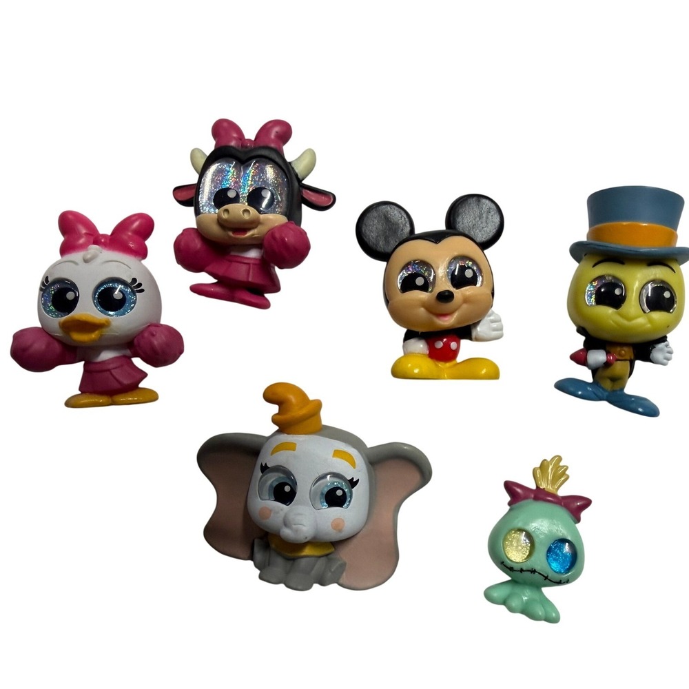 Disney Doorables Mini Figures Lot Mickey Dumbo Daisy Clarabelle Jiminy Scrump